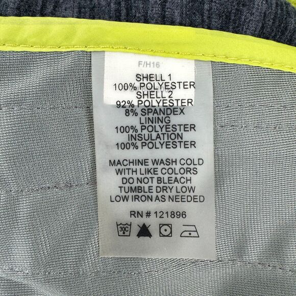 TITLE NINE Gray Black WillPower Lightweight Full Zip Packable Hood Jacket Size L - Picture 9 of 11